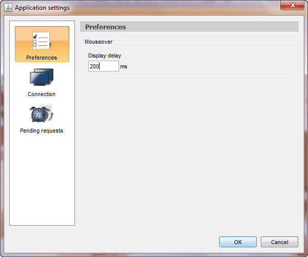 Application settings
