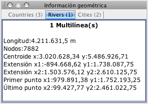 Información geométrica sobre un elemento