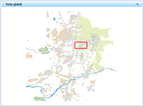 Vista global donde se indica en rojo la región que se está visualizando.