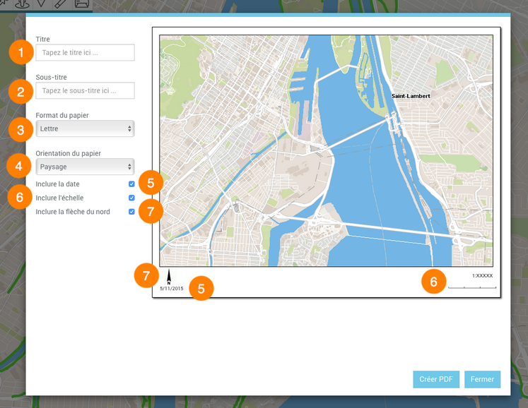 Jmap Web Utilise En Ordinateur Et Tablette Fonctionnalites Imprimer Des Cartes