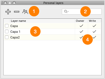 Personal layer management interface