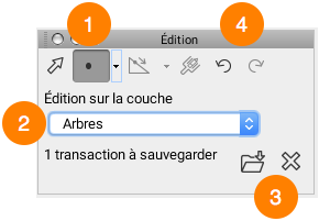 Interface graphique de l'extension Edition