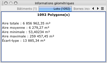Information géométrique sur plusieurs éléments