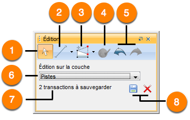 Interface graphique de l'extension Édition