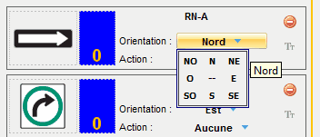 Détermination de l'orientation d'un panneau